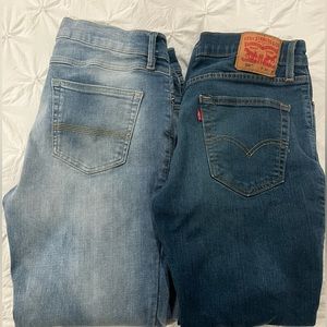 2 - Denim blue jeans Size 33x30